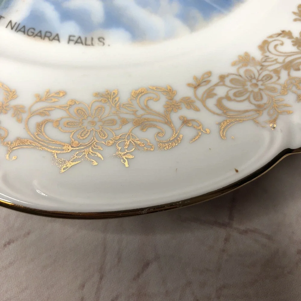 Vintage Niagara Falls NY Prospect Point Souvenir Plate Western‎ Germany 10